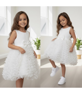 Bow Perfect dress - Wit