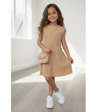 Amour Dress met tasje - Camel