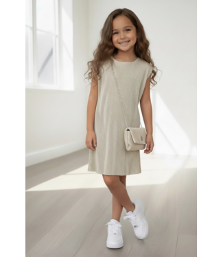 Amour Dress met tasje - Beige