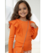 Draakjes en Boefjes Ruffle longsleeve met tasje - Oranje (Verzenddatum 8 april)
