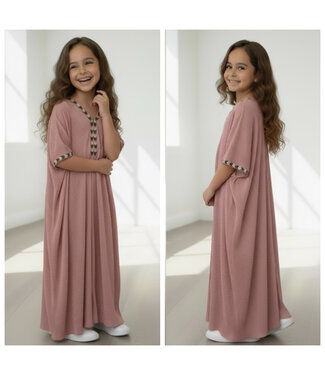 Lange Kaftan Jurk - Roze