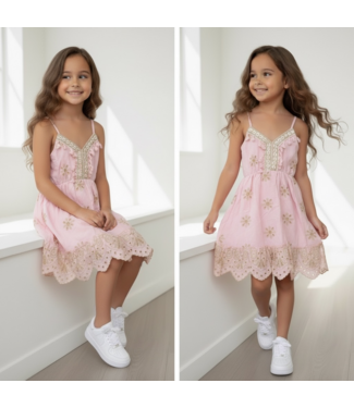 Summer Flower Dress - Roze