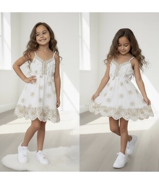 Summer Flower Dress - Wit