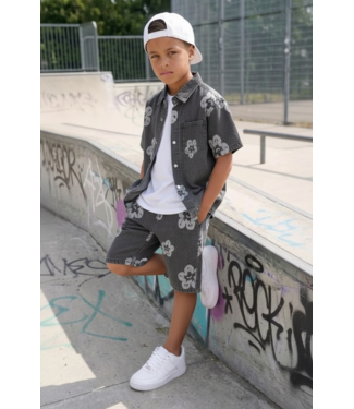 Denim Flower Set -Grijs (Verzenddatum 9 maart)