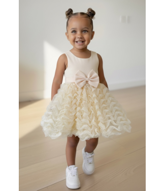 Prinsessen jurk - Champagne
