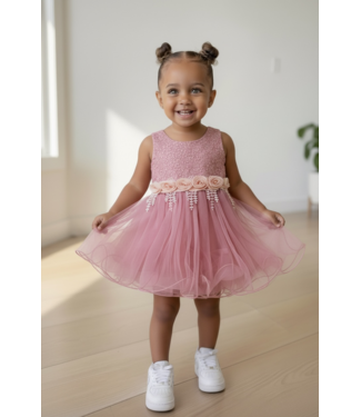 Jurkje met rozen - Oud Roze