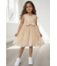 Lace Kaftan Dress - Champagne