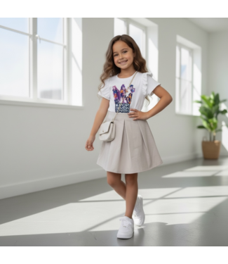 Draakjes en Boefjes K-Pop Demon Hunters Jurkje Met Tasje  - Beige