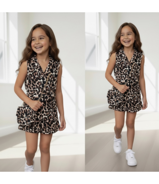 Leopard Jumpsuit met tasje