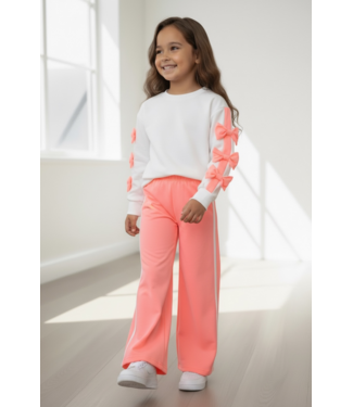 Jogging Bow Set - Peach