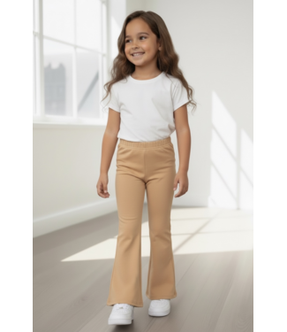 Draakjes en Boefjes Basic flared broek - Camel