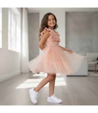 Perfect Shiny Dress - Zalm