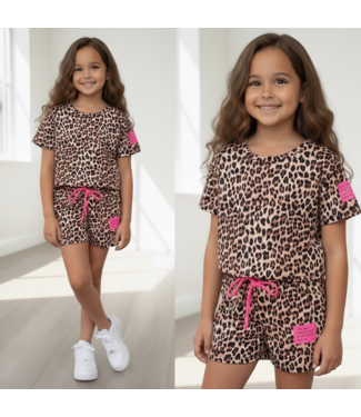 Your Perfect Short Set - Leopard Bruin