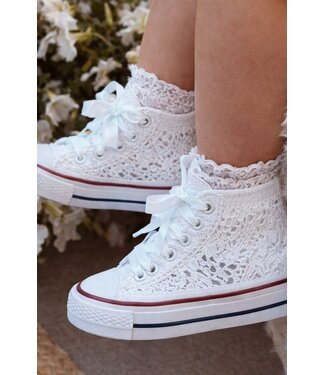 High Star Crochet Sneakers - Wit  (Verzenddatum 13 april)