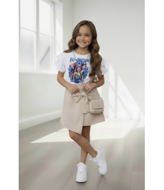 Draakjes en Boefjes K-Pop Demon Hunters Sparkle Jurkje Met Tasje  - Beige
