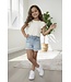 Dirkje  Denim Short - Licht blauw