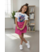 Draakjes en Boefjes K-Pop Demon Hunters Sparkle Jurkje Met Tasje  - Fuschia
