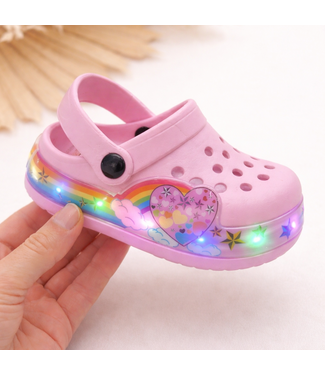Light Up Regenboog Sandalen - Roze