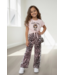 Dolce Vita Leopard Wide Leg Set - Roze
