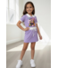 Draakjes en Boefjes K-Pop Demon Hunters Polo Skort Set - Paars