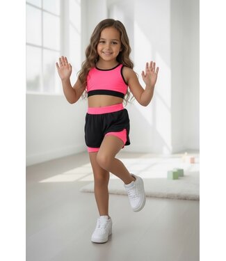 Sporty Short Set - Fuchsia