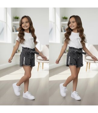 Denim Jeans Short - Grijs