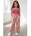 Top & pantalon Set - Fuchsia