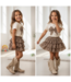 Shiny Bow Set - Beige