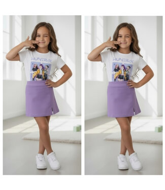 Draakjes en Boefjes K-Pop Demon Hunters Skort Set - Paars