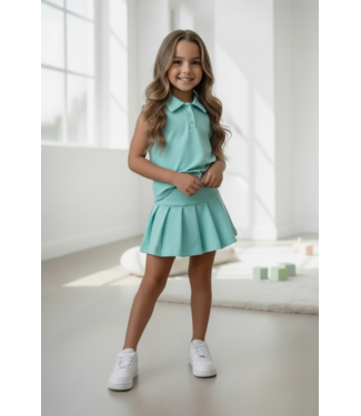Polo Skirt Set - aQua