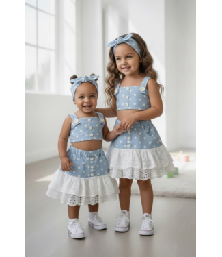 Sweet Girl Dots Set (met haarband)