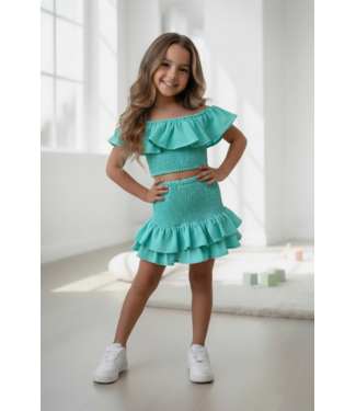 Rosie Ruffle Set - aQua