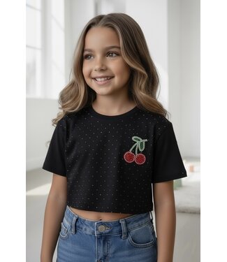 Kersen shirt - Zwart