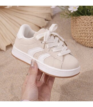 Stripe Sneakers - Beige  (verzenddatum 25 mei)