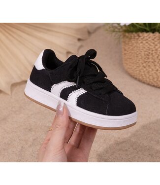 Stripe Sneakers - Zwart