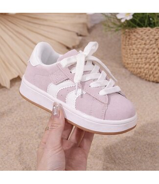 Stripe Sneakers - Roze