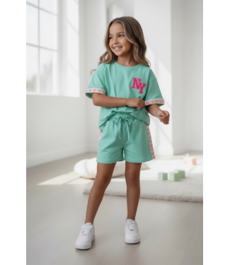 NY Short Set  - Mint