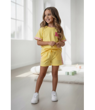 NY Short Set  - Geel