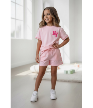 NY Short Set  - Roze (verzenddatum 16 april)