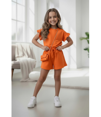 Orange Short Set