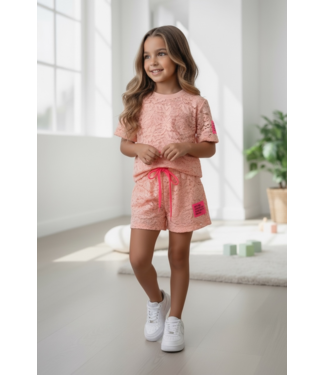 Your Perfect LACE Short Set - Roze