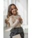 Leopard Rokje & Shirt met tasje - Zwart/Beige