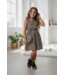 Leopard Jurk met tasje - Marron