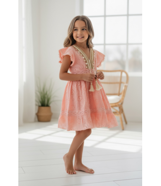 Bohemian Kaftan Jurk - Roze