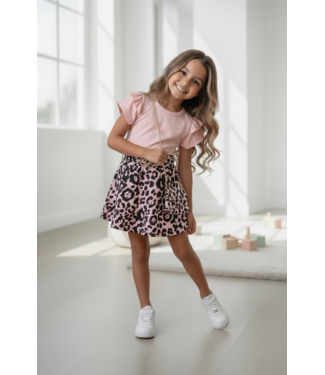 Pink & Leopard Dress (Met Tasje)