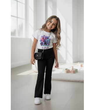 Draakjes en Boefjes K-Pop Demon Hunters Flared Set & Tasje - Zwart