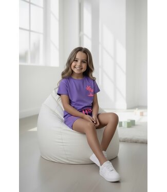 Palm Short Set - Paars