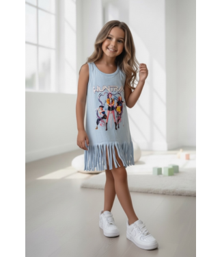 K-Pop fringe jurkje - Blauw