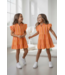 Colour Stripe Dress - Oranje
