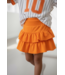 Ruffle Skort - Oranje (Verzenddatum 7 april)